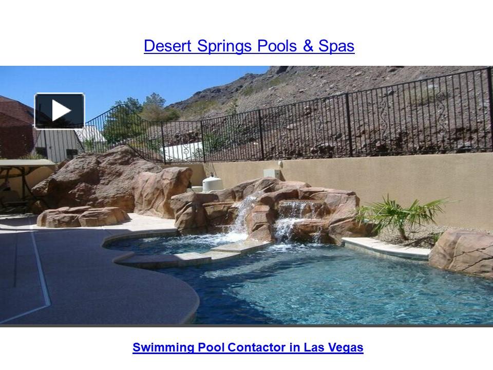 Ppt Swimming Pool Builders In Las Vegas Powerpoint Presentation