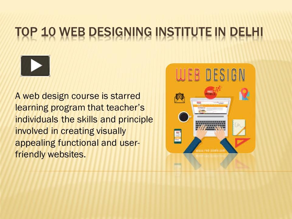 Ppt Top Web Design Institute In Delhi Powerpoint Presentation