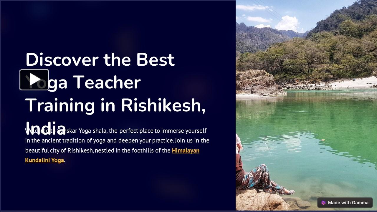 Ppt Best Yoga Teacher Training In Rishikeshindia Powerpoint Presentation Free To Download 8251