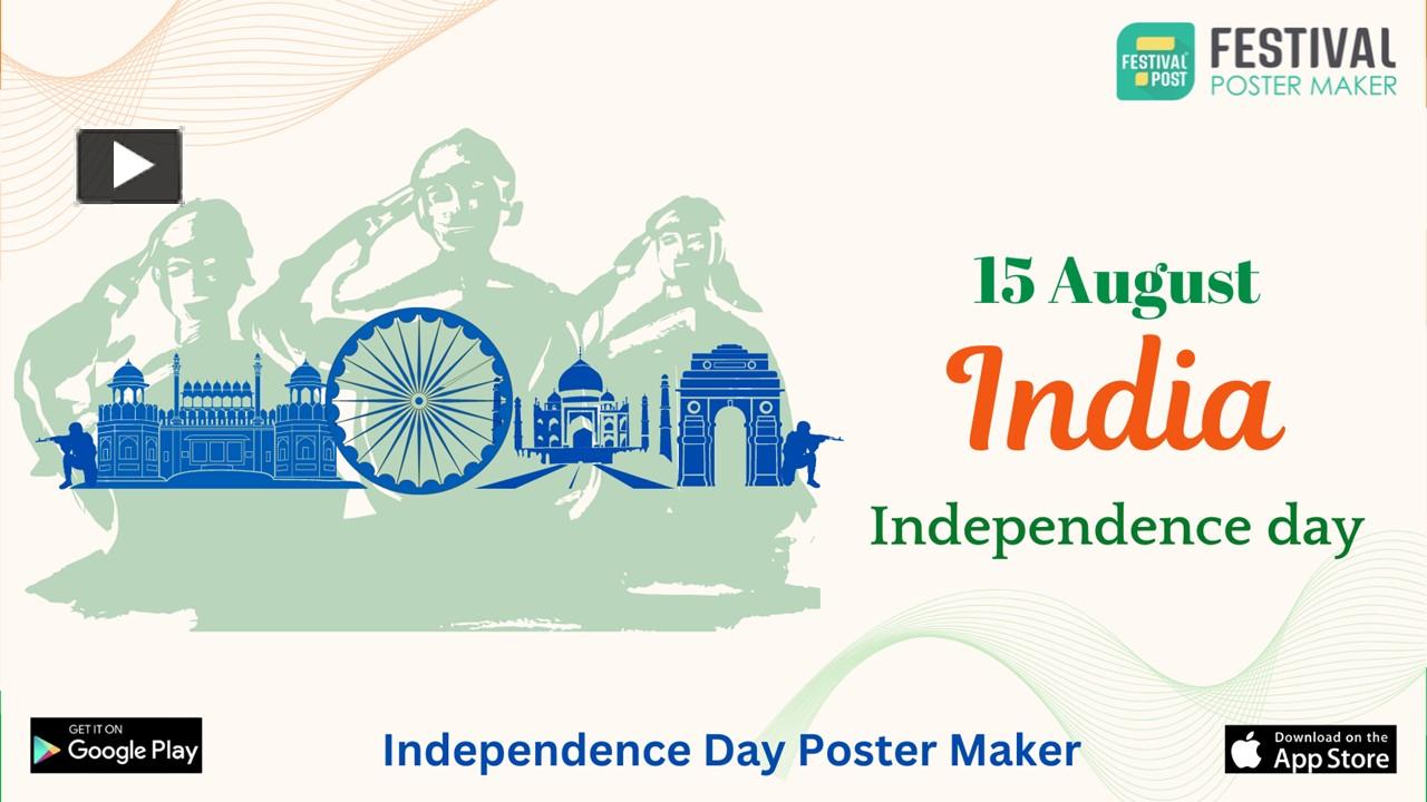 Ppt Independence Day Poster 15 August Poster Maker For 76th Independence Day 2023 Powerpoint 4426