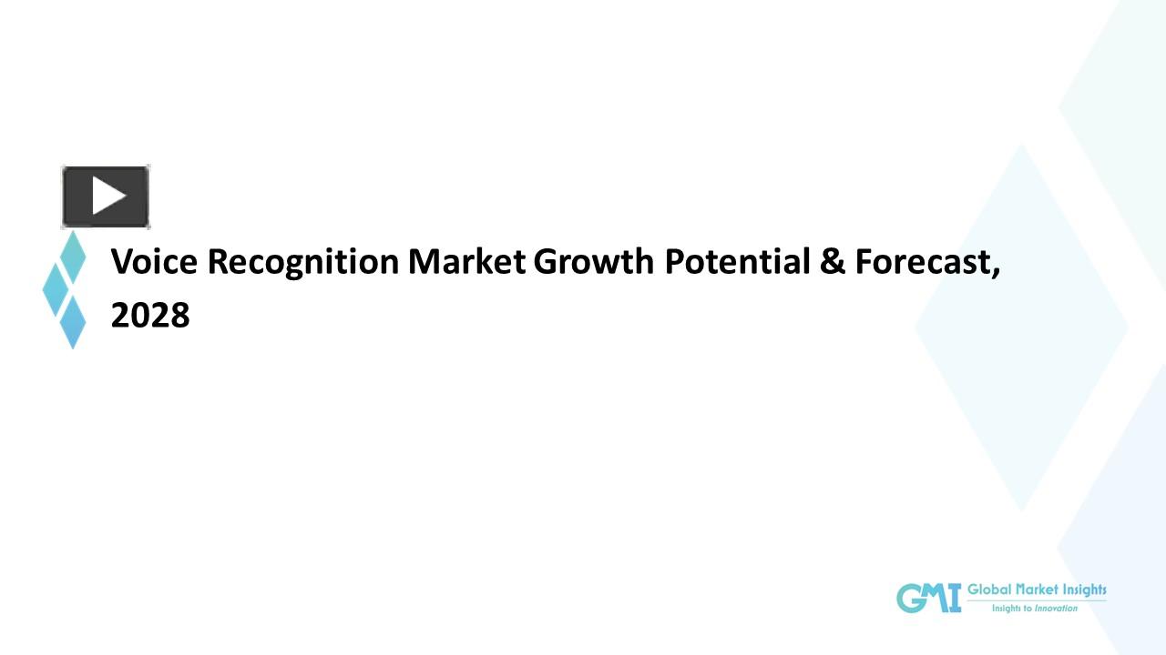 Ppt Voice Recognition Market Growth Potential Forecast