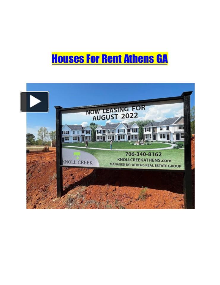 PPT Houses For Rent Athens GA PowerPoint presentation free to