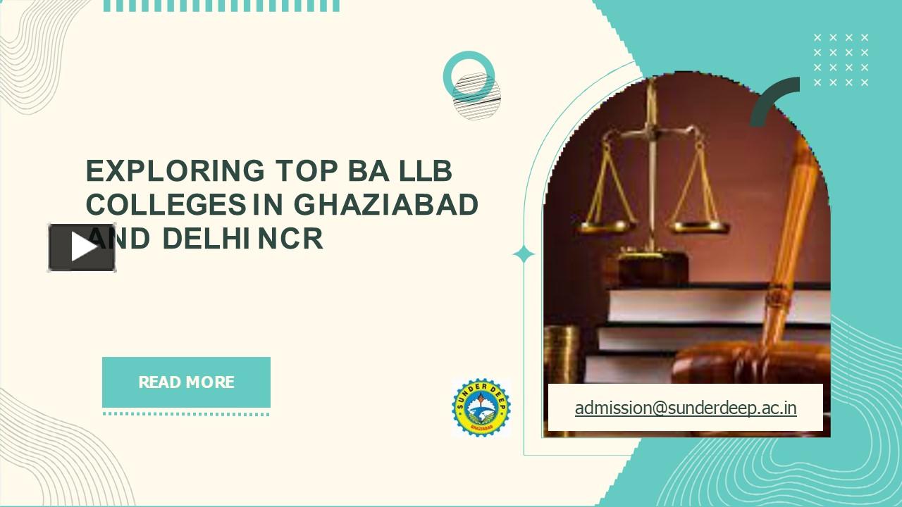 PPT – Exploring Top BA LLB Colleges In Ghaziabad And Delhi NCR ...