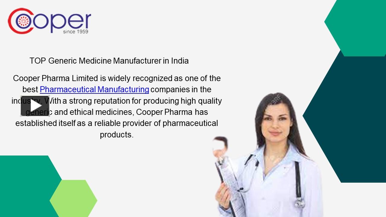 Ppt – No-1 Medicine Manufacturing Company In India Powerpoint 