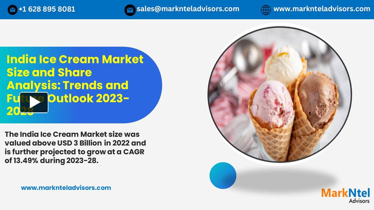 Ppt India Ice Cream Market Size And Share Analysis Current Trends