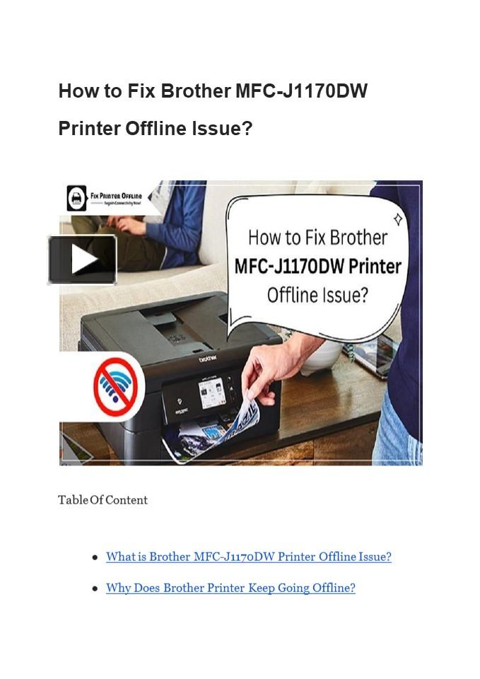 ppt-how-to-fix-brother-mfc-j1170dw-printer-offline-issue-powerpoint