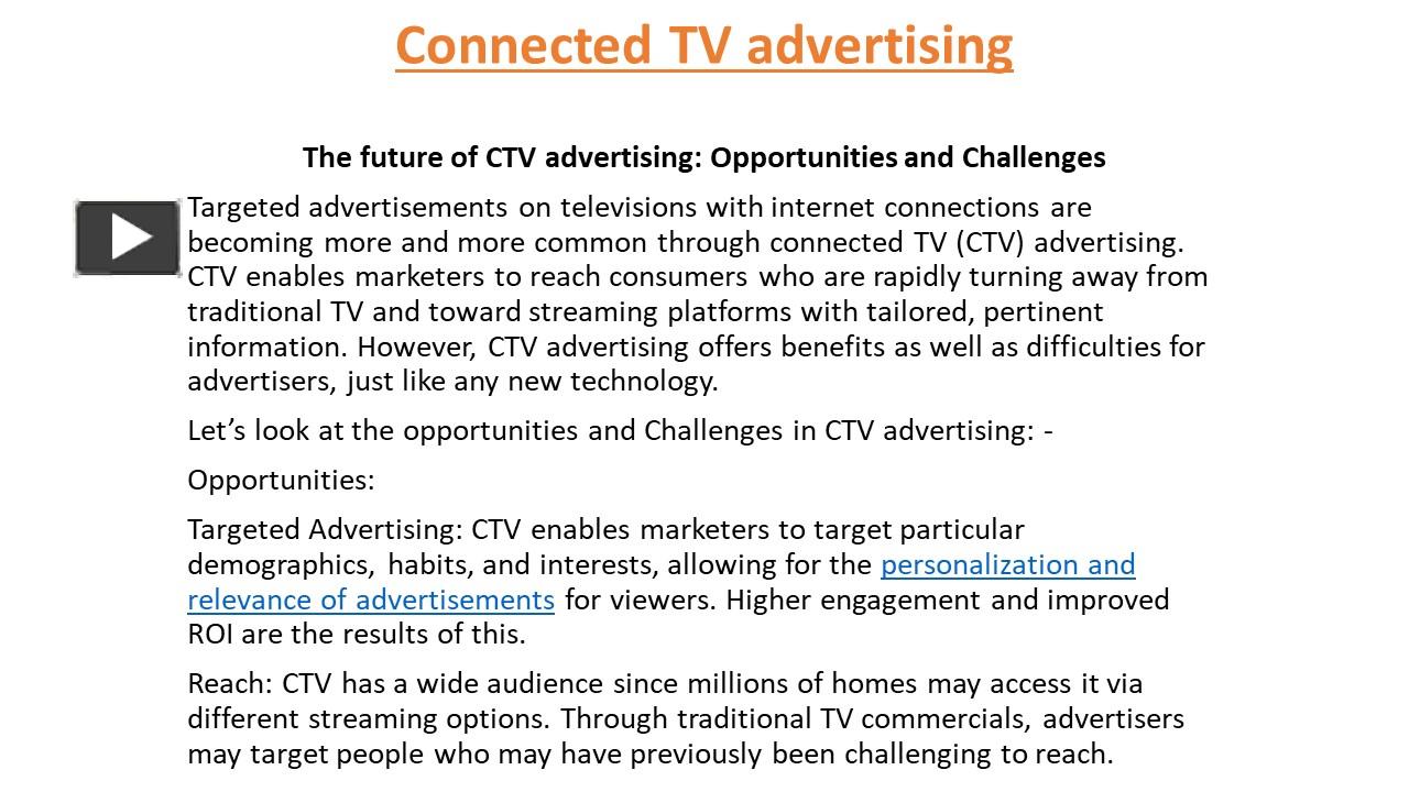 PPT – Connected TV Advertising (5) PowerPoint Presentation | Free To ...