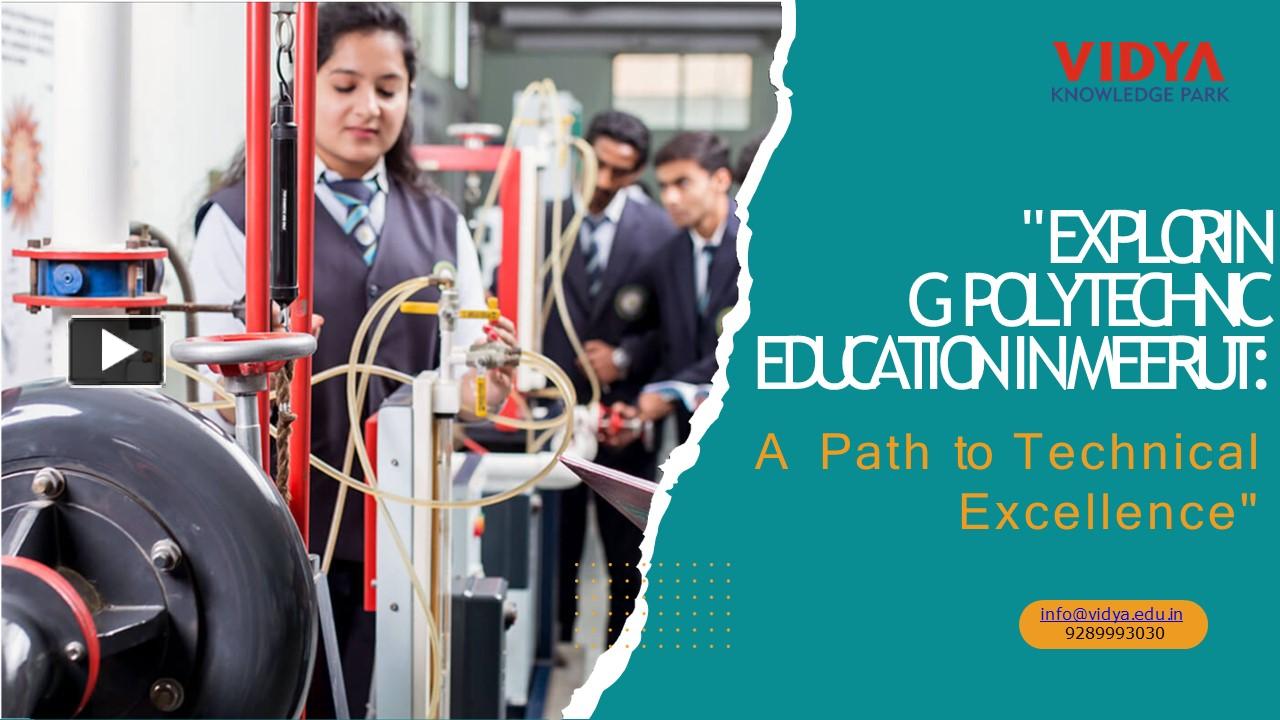 Ppt Exploring Polytechnic Education In Meerut A Path To Technical