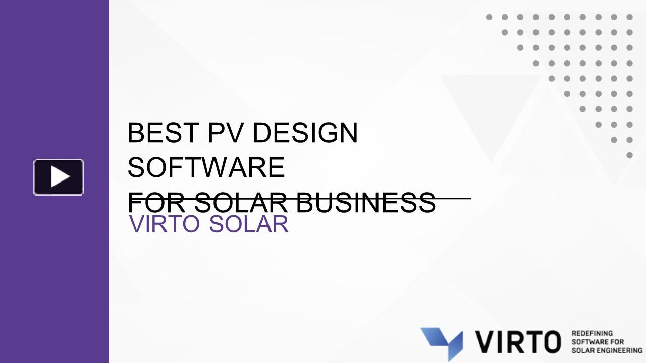 PPT – Best PV Design Software For Solar Business PowerPoint ...