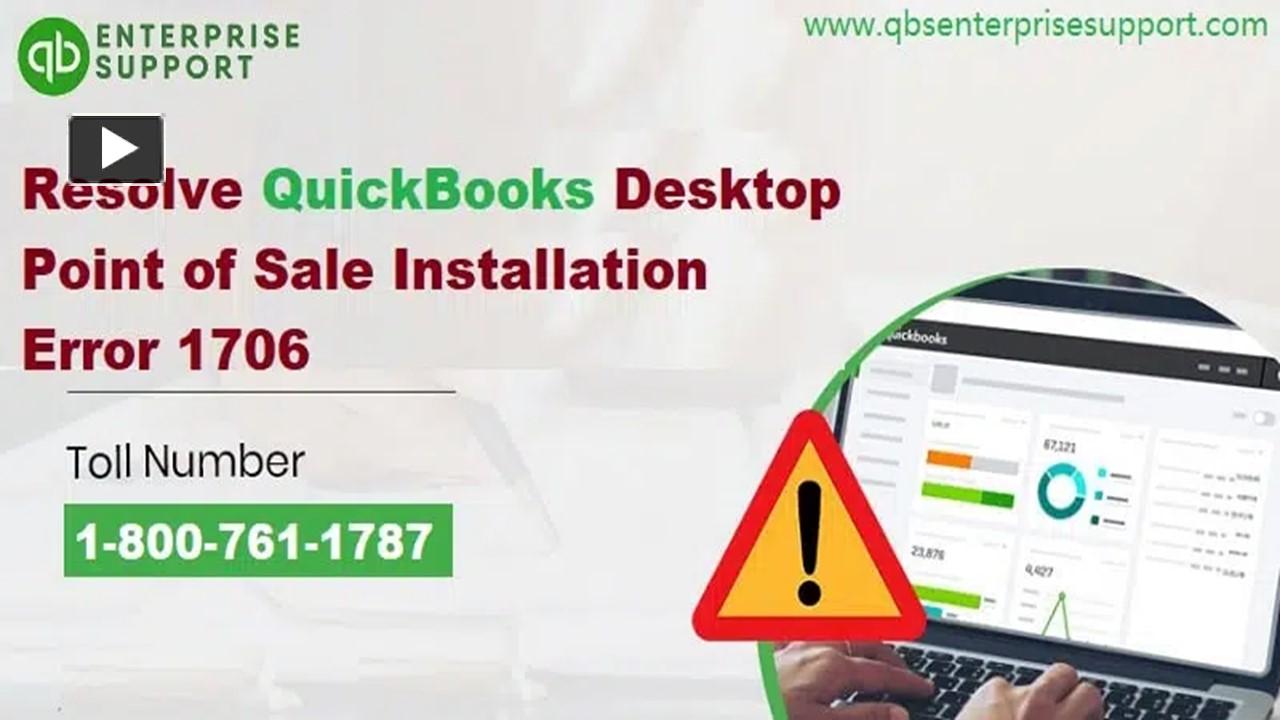 PPT Strategies To Fix QuickBooks Error Code 1706 PowerPoint