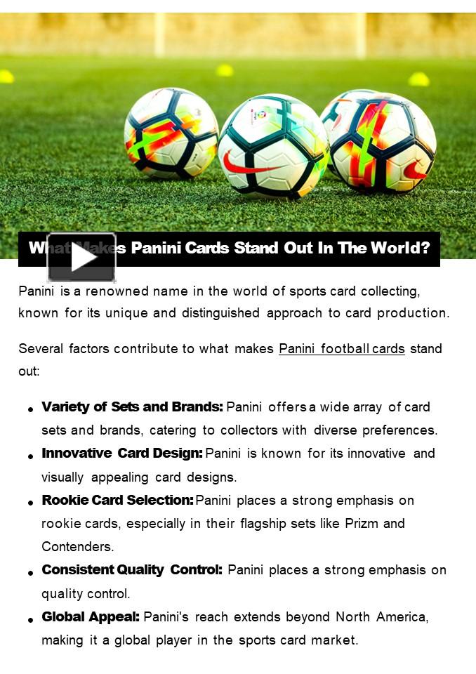 PPT – What Makes Panini Cards Stand Out In The World? PowerPoint ...