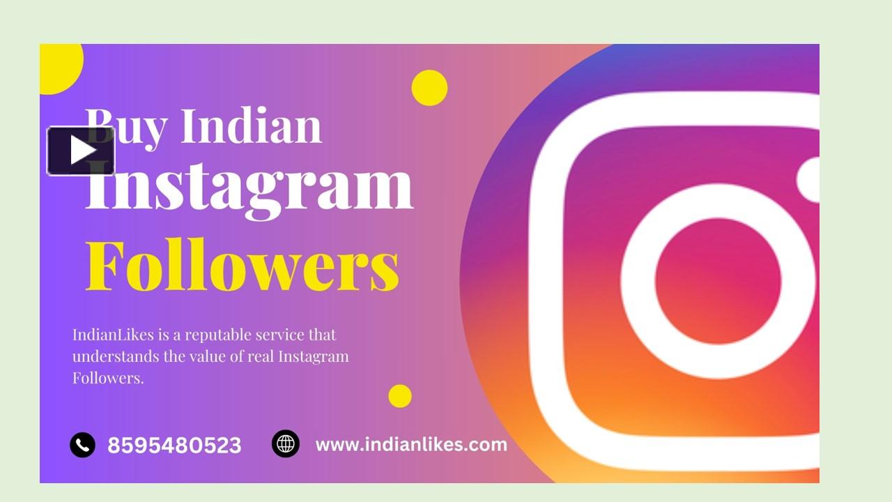 Ppt Buy Instagram Followers India Indianlikes Powerpoint