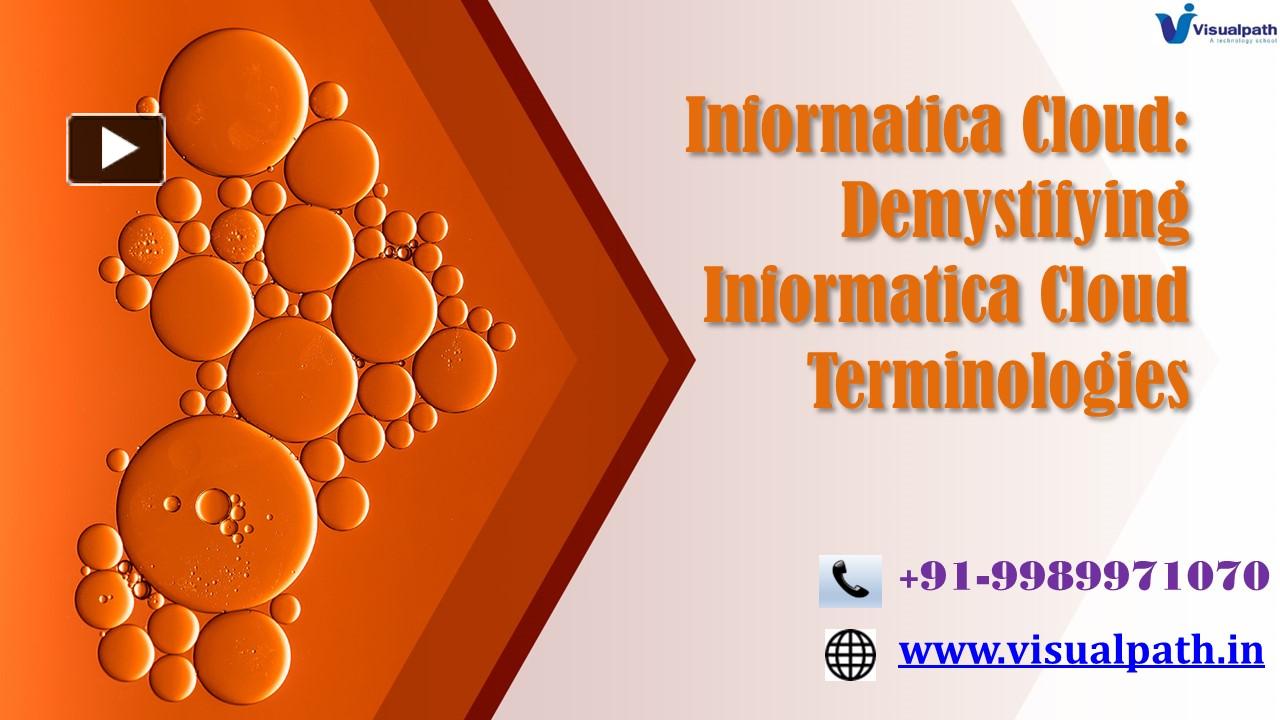 PPT – Informatica Cloud Online Training | IICS Training In Hyderabad ...