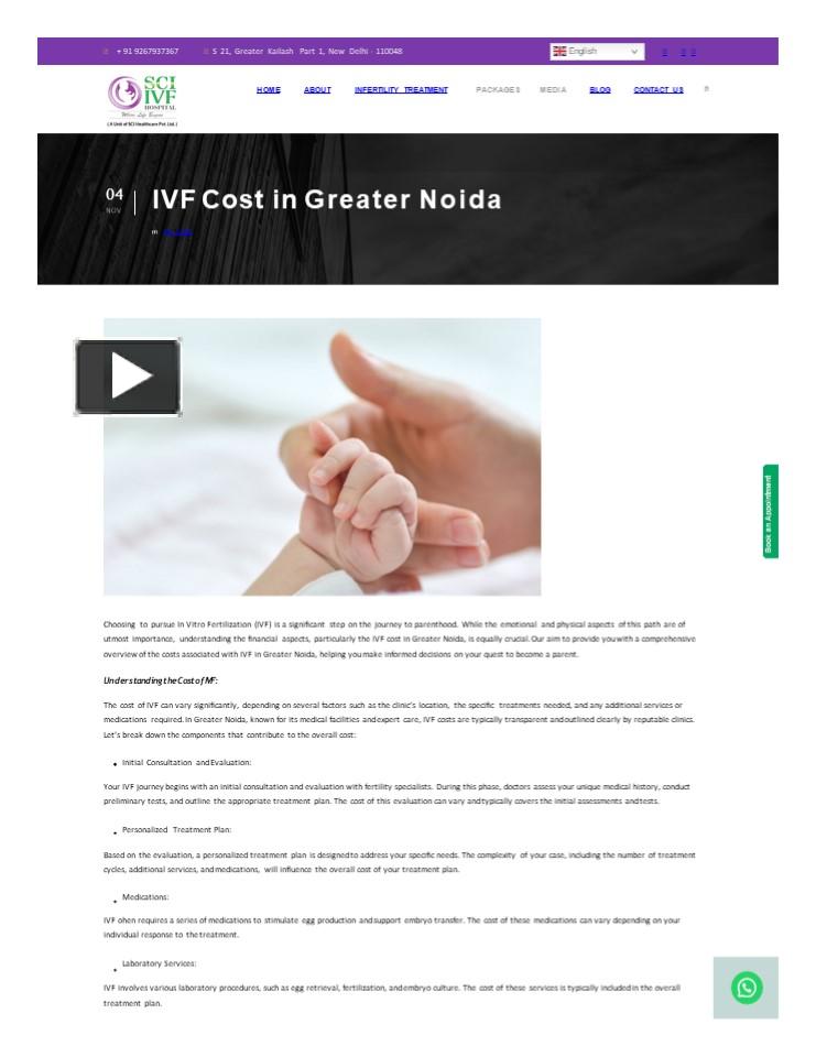 Ppt Ivf Cost In Greater Noida Making Parenthood Affordable