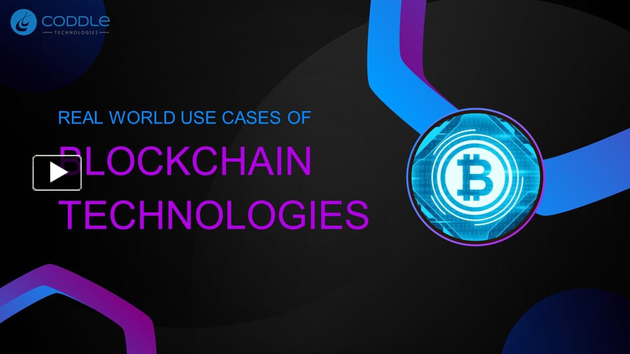 Ppt Real World Use Cases Of Blockchain Technology Powerpoint Presentation Free To Download