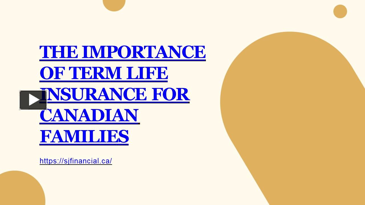 term insurance canada