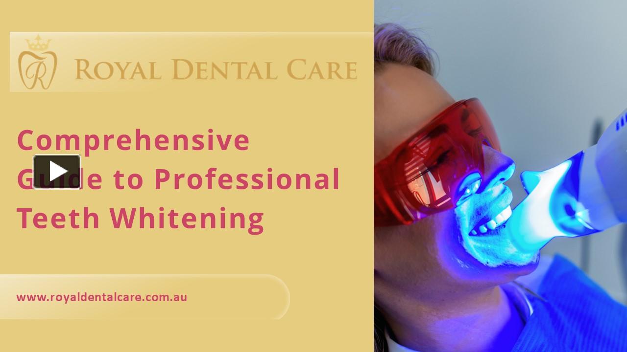 Ppt Comprehensive Guide To Professional Teeth Whitening Powerpoint