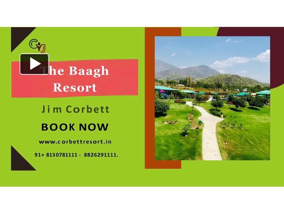 Ppt Luxury Resort In Jim Corbett The Baagh Resort In Jim Corbett