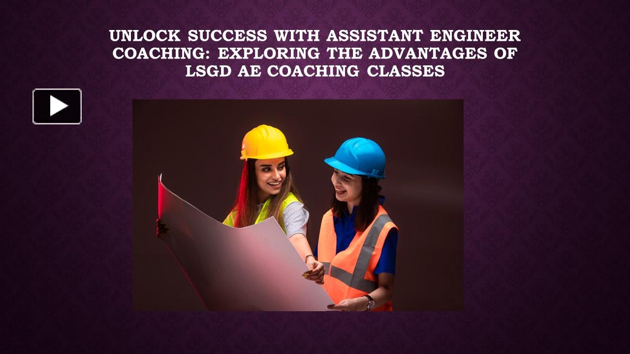 Ppt Unlock Success With Assistant Engineer Coaching Exploring The