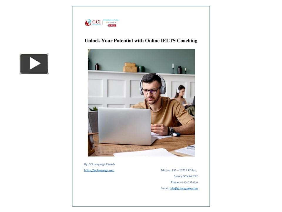 PPT – Unlock Your Potential With Online IELTS Coaching PowerPoint ...