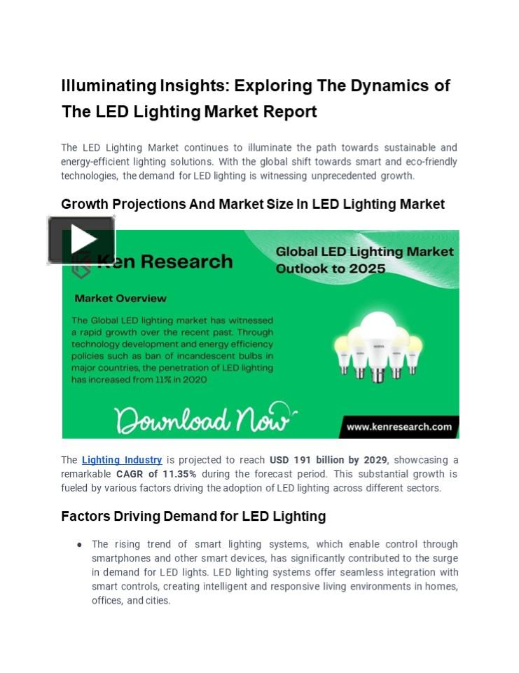 PPT Illuminating Insights Exploring The Dynamics Of The LED Lighting