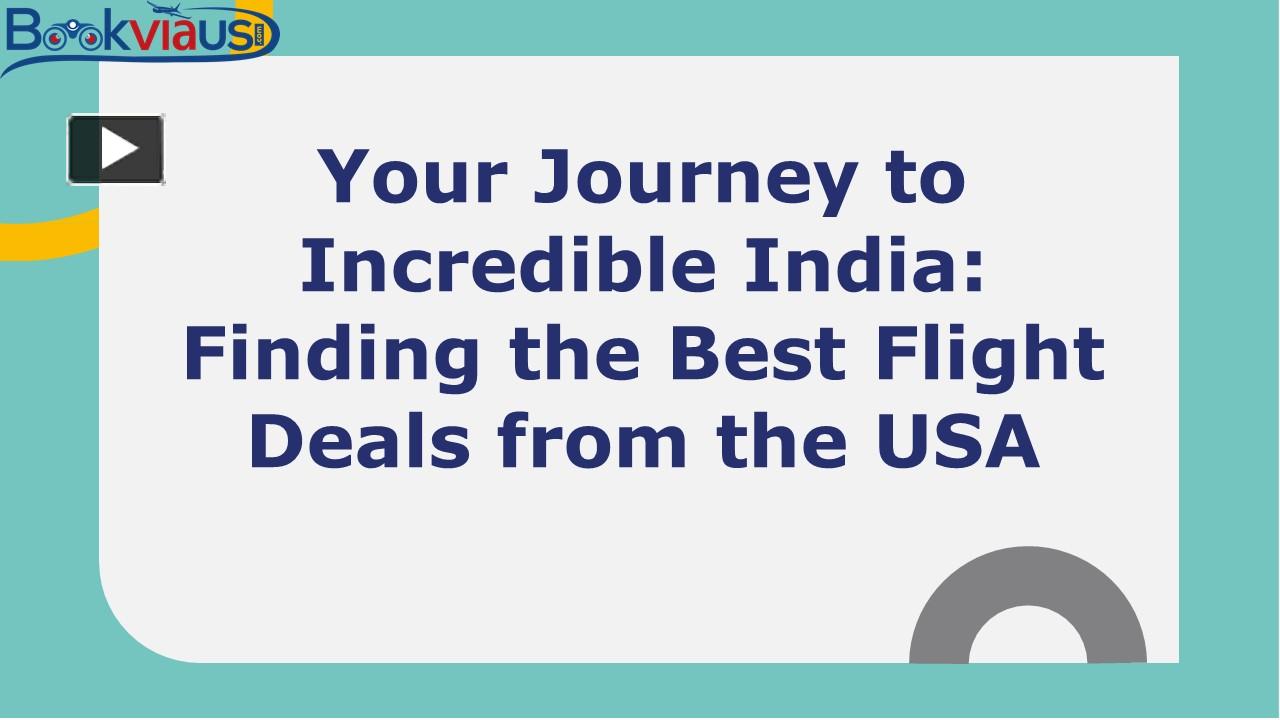 Ppt Flight Tickets To India From Usa Powerpoint Presentation Free To Download Id A Njrkm