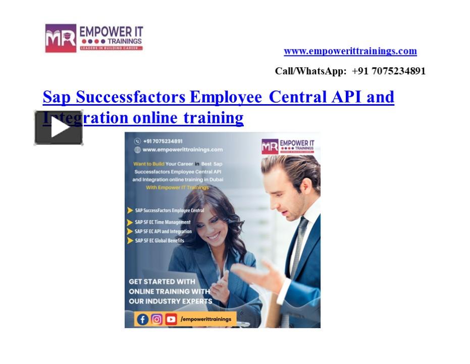 Ppt Sap Successfactors Employee Central Api And Integration Online