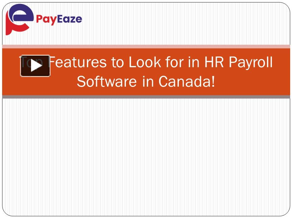 Ppt Key To Consider When Choosing Hr Payroll Software In Canada