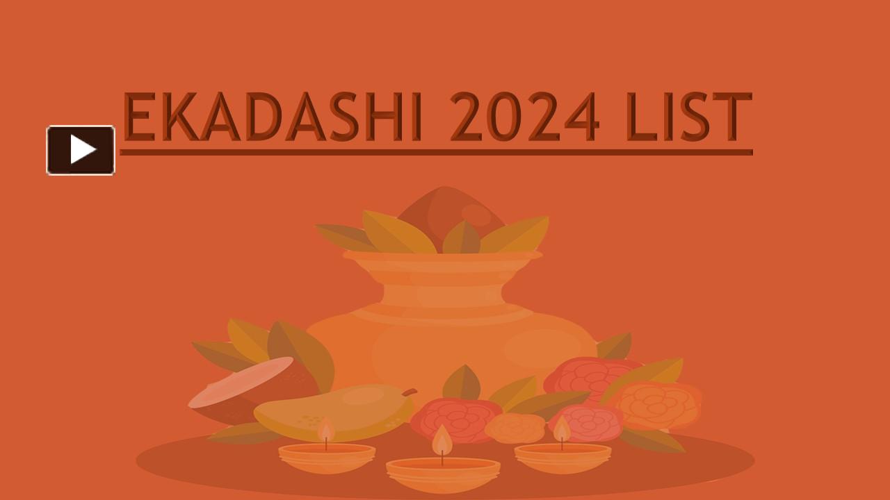 PPT Ekadashi 2024 List Dates PowerPoint presentation free to