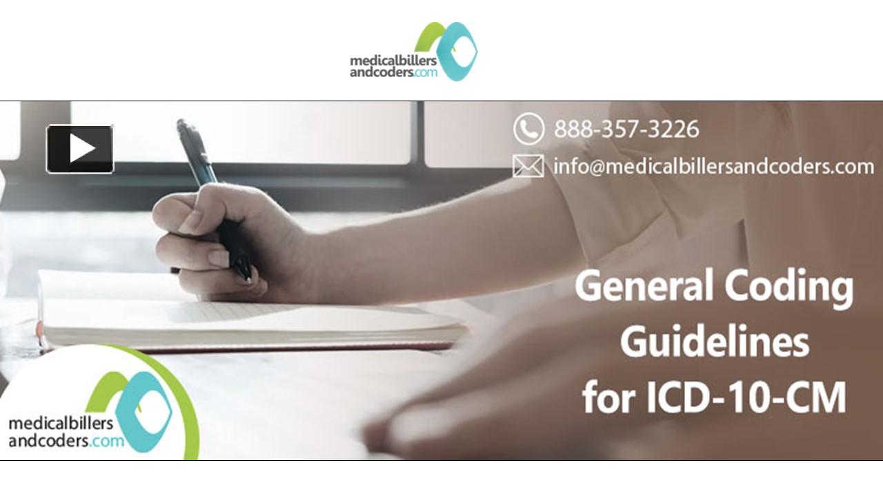 Ppt General Coding Guidelines For Icd 10 Cm Powerpoint Presentation