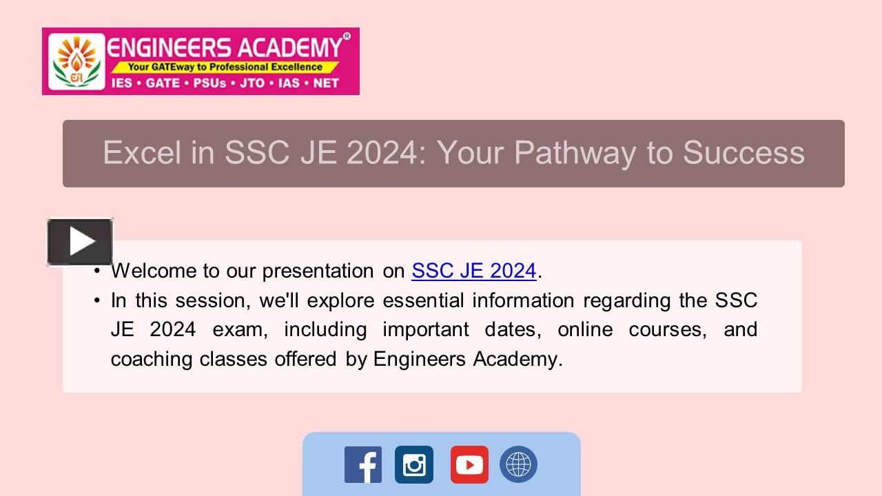 Ppt Excel In Ssc Je Your Pathway To Success Powerpoint