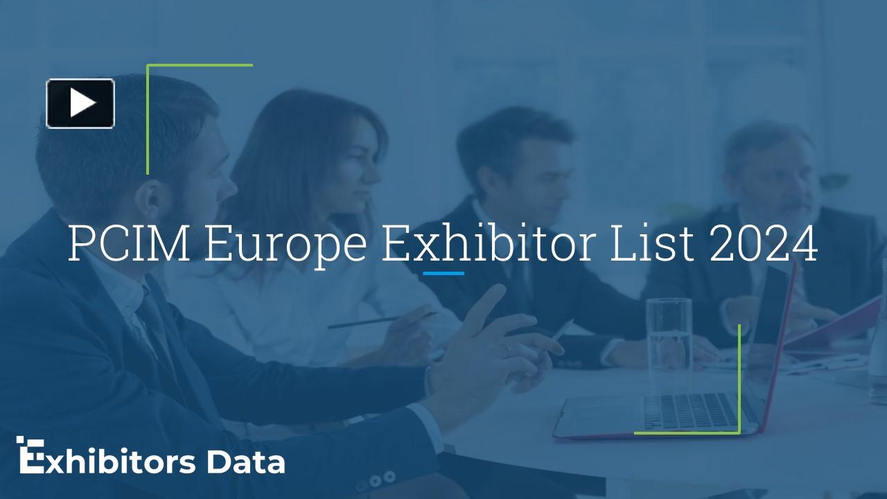 PPT PCIM Europe Exhibitor List 2024 PowerPoint Presentation Free To