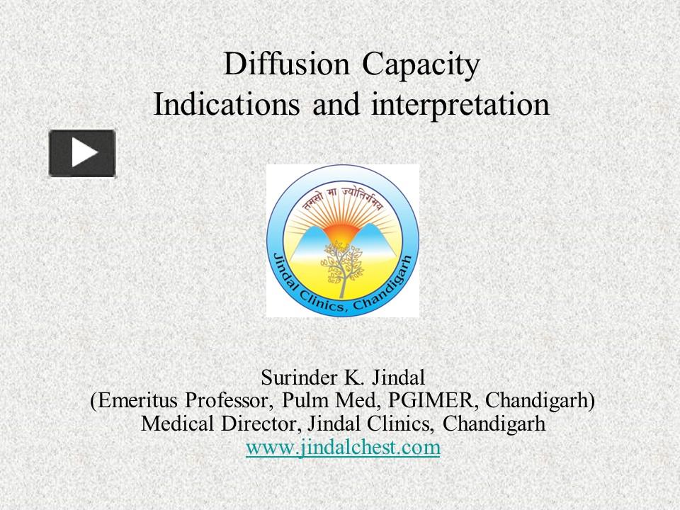 PPT Diffusion Capacity Indications And Interpretation Jindal Chest