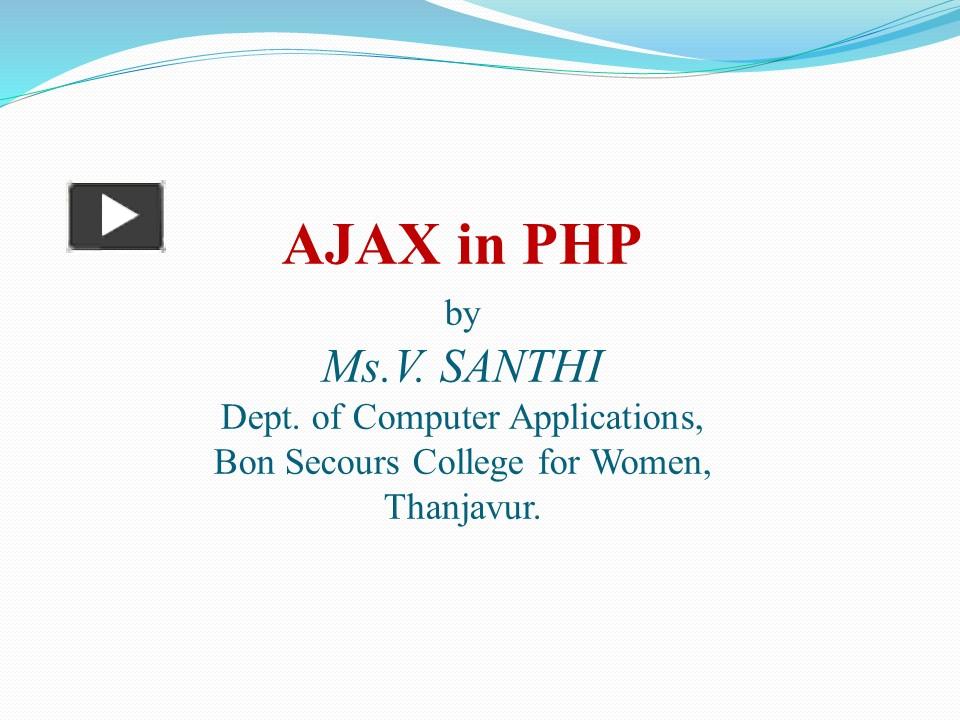 Ppt Ajax Powerpoint Presentation Free To Download Id 994b54 Zgywz 2340