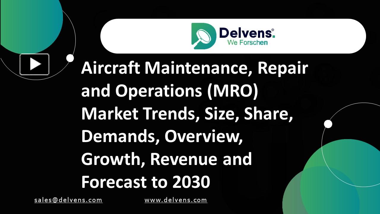 Ppt Aircraft Maintenance Repair And Operations Mro Market