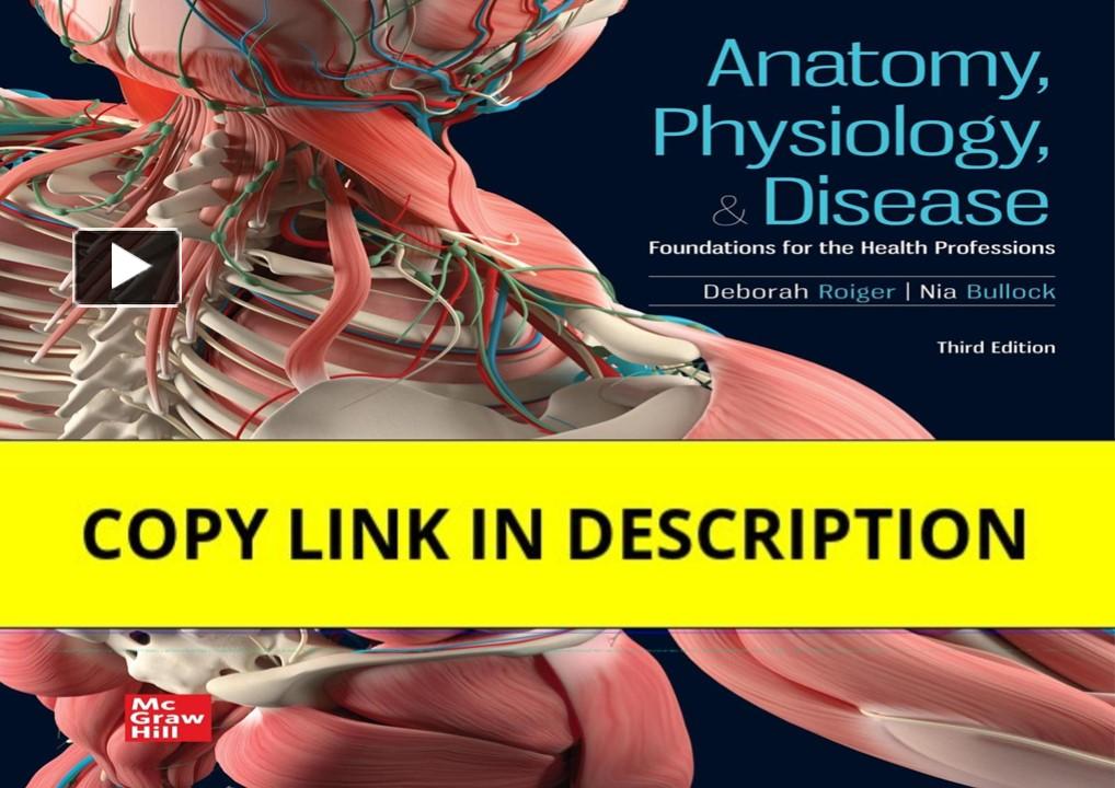 PPT PDF Read Online Anatomy Physiology Disease Foundations For