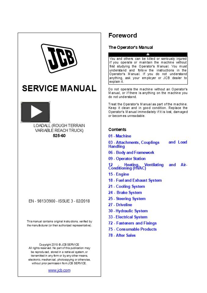 Ppt Jcb Telescopic Handler Service Repair Manual Instant