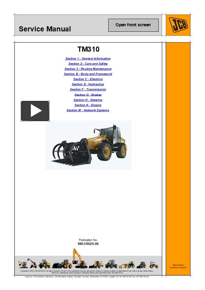 Ppt Jcb Tm Farm Master Loader Service Repair Manual Instant Download Powerpoint