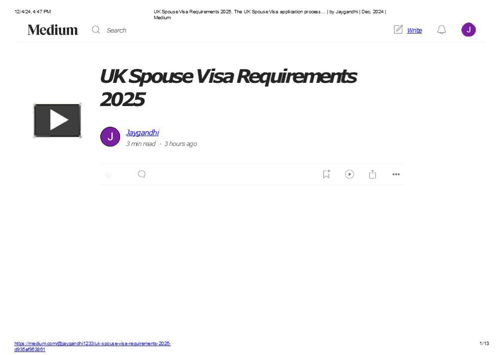 PPT – UK Spouse Visa Requirements 2025 PowerPoint Presentation | Free ...