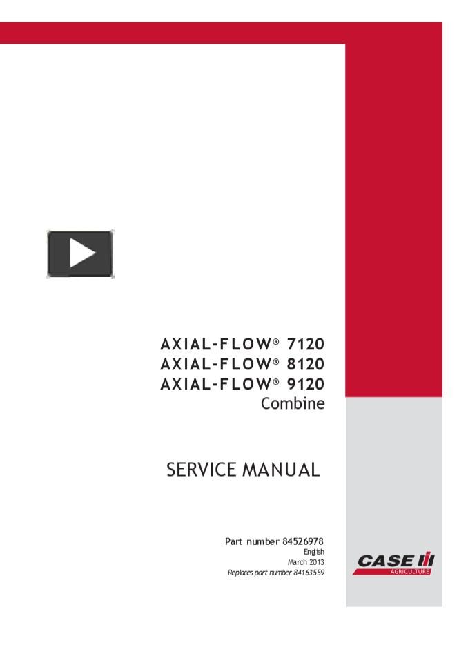 PPT CASE IH AXIAL FLOW 7120 Combine Service Repair Manual Instant