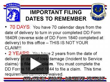 PPT 70 DAYS: You have 70 calendar days from the date of delivery to