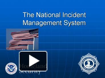 PPT – The National Incident Management System PowerPoint Presentation ...