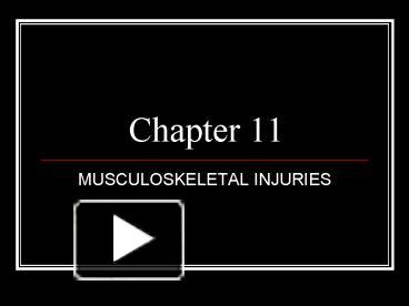 PPT – MUSCULOSKELETAL INJURIES PowerPoint Presentation | Free To View ...