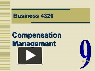 PPT – Compensation Management PowerPoint Presentation | Free To View ...