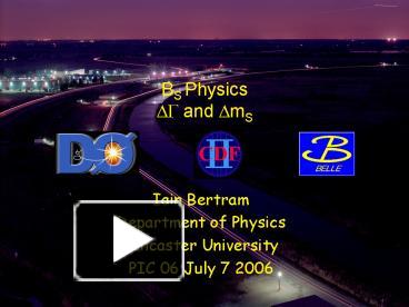 PPT – BS Physics And MS PowerPoint Presentation | Free To View - Id ...