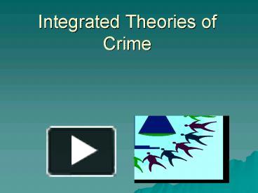 PPT – Integrated Theories Of Crime PowerPoint Presentation | Free To ...