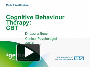 PPT – Cognitive Behaviour Therapy: CBT PowerPoint Presentation | Free ...