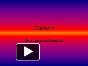 PPT – Motivation And Emotion PowerPoint Presentation | Free To View ...