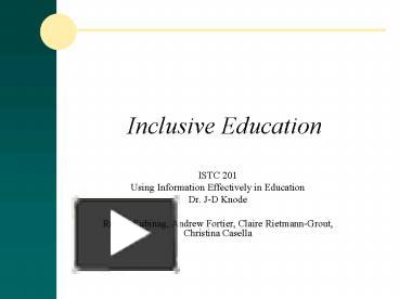 inclusive ppt education zdc1z