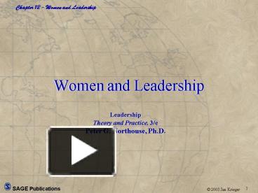 PPT – Women And Leadership PowerPoint Presentation | Free To View - Id ...